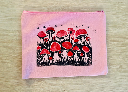 Mushroom Friends Zip Bag