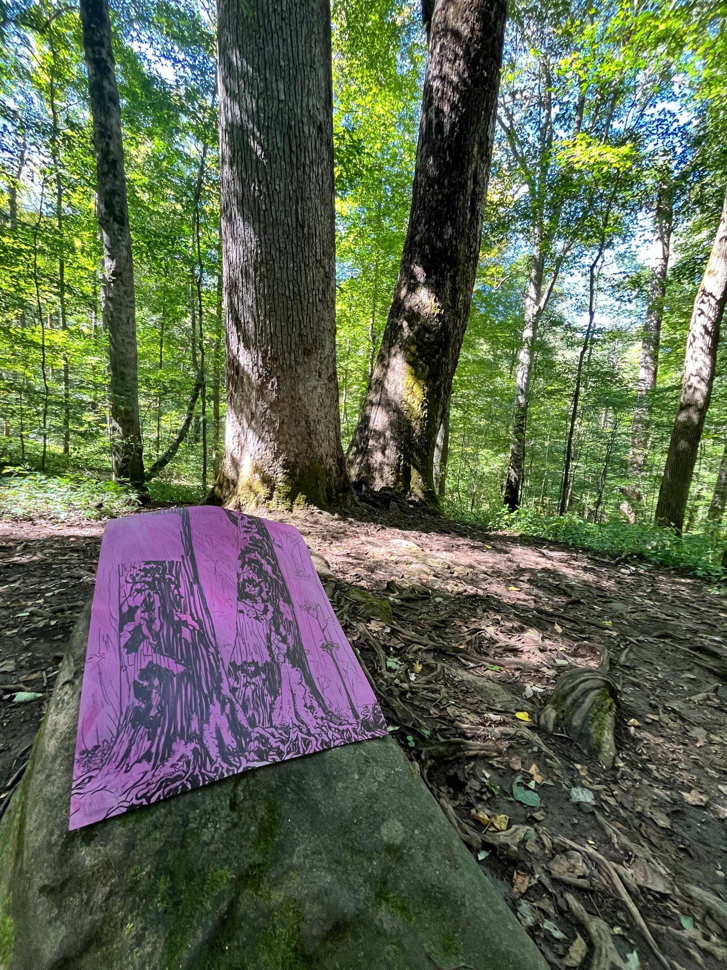 Lovely As A Tree - linocut