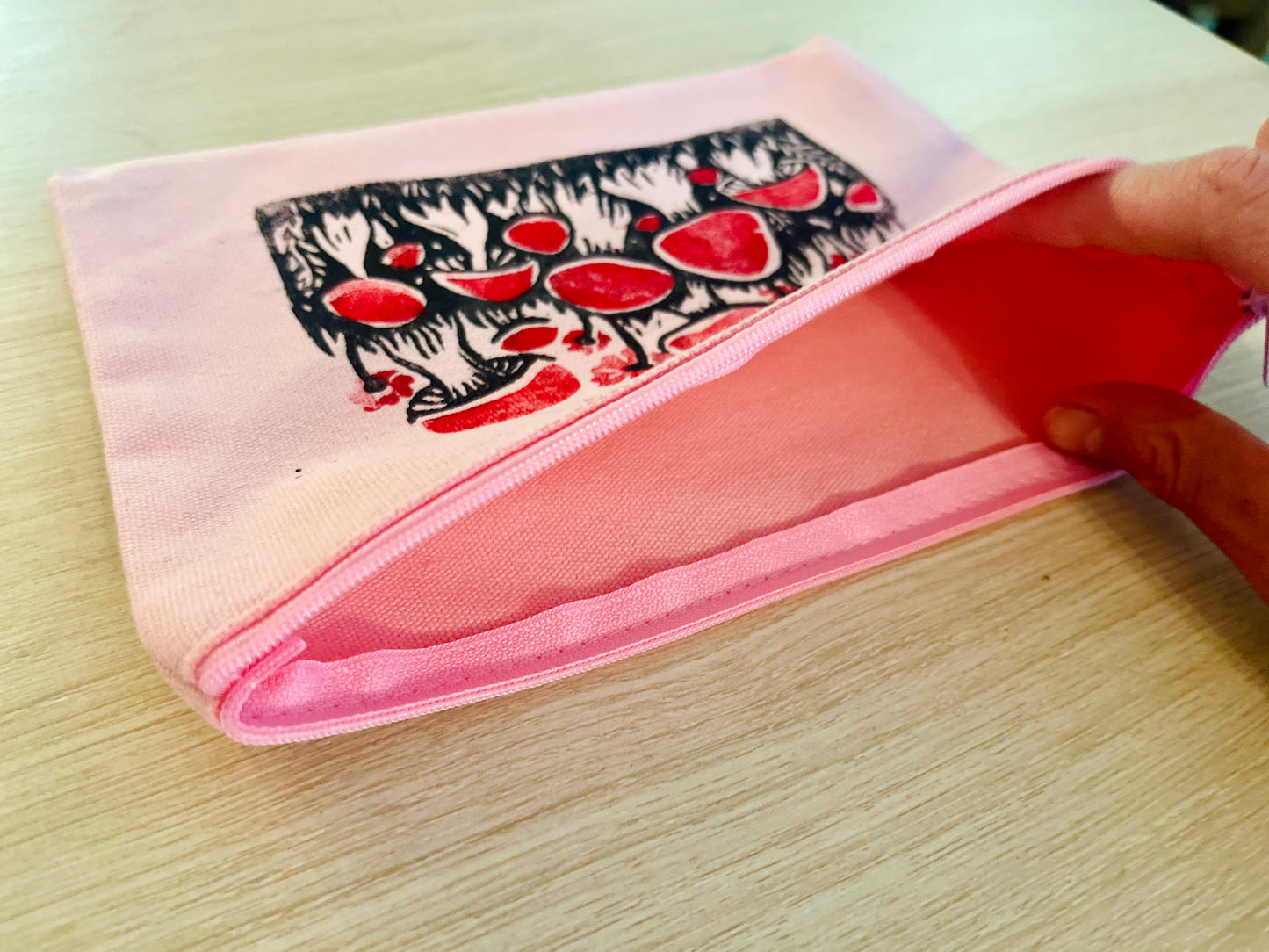 Mushroom Friends Zip Bag