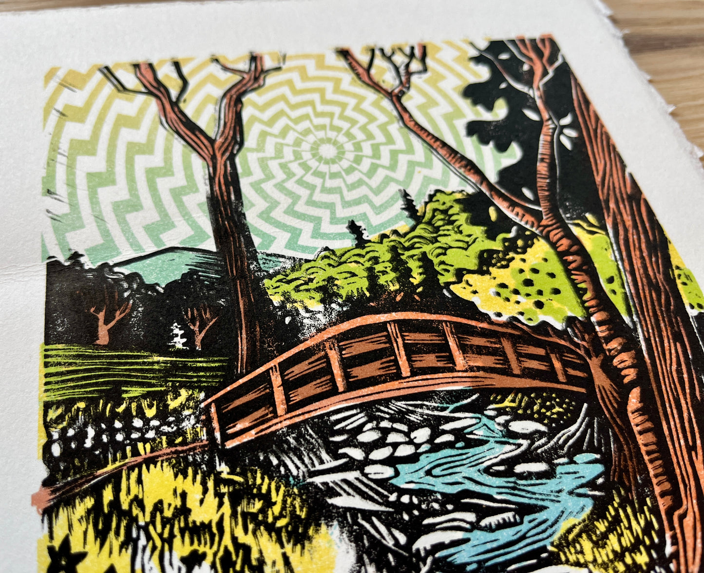 Spring Time Hope - original linocut