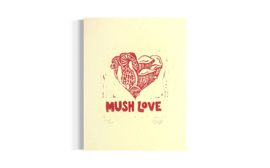 Mush Love - Original Linocut