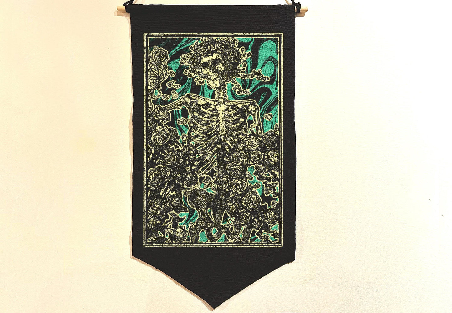 Vintage Skeleton Wall Banner