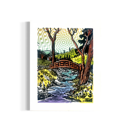 Spring Time Hope - original linocut