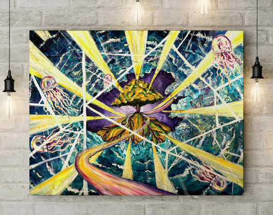 Weave the Future Golden - Original Oil Paintng