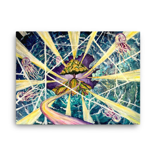 Weave the Future Golden - Original Oil Paintng