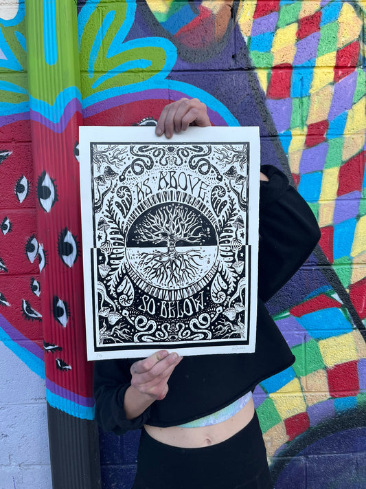 As Above So Below - Original Screen Print