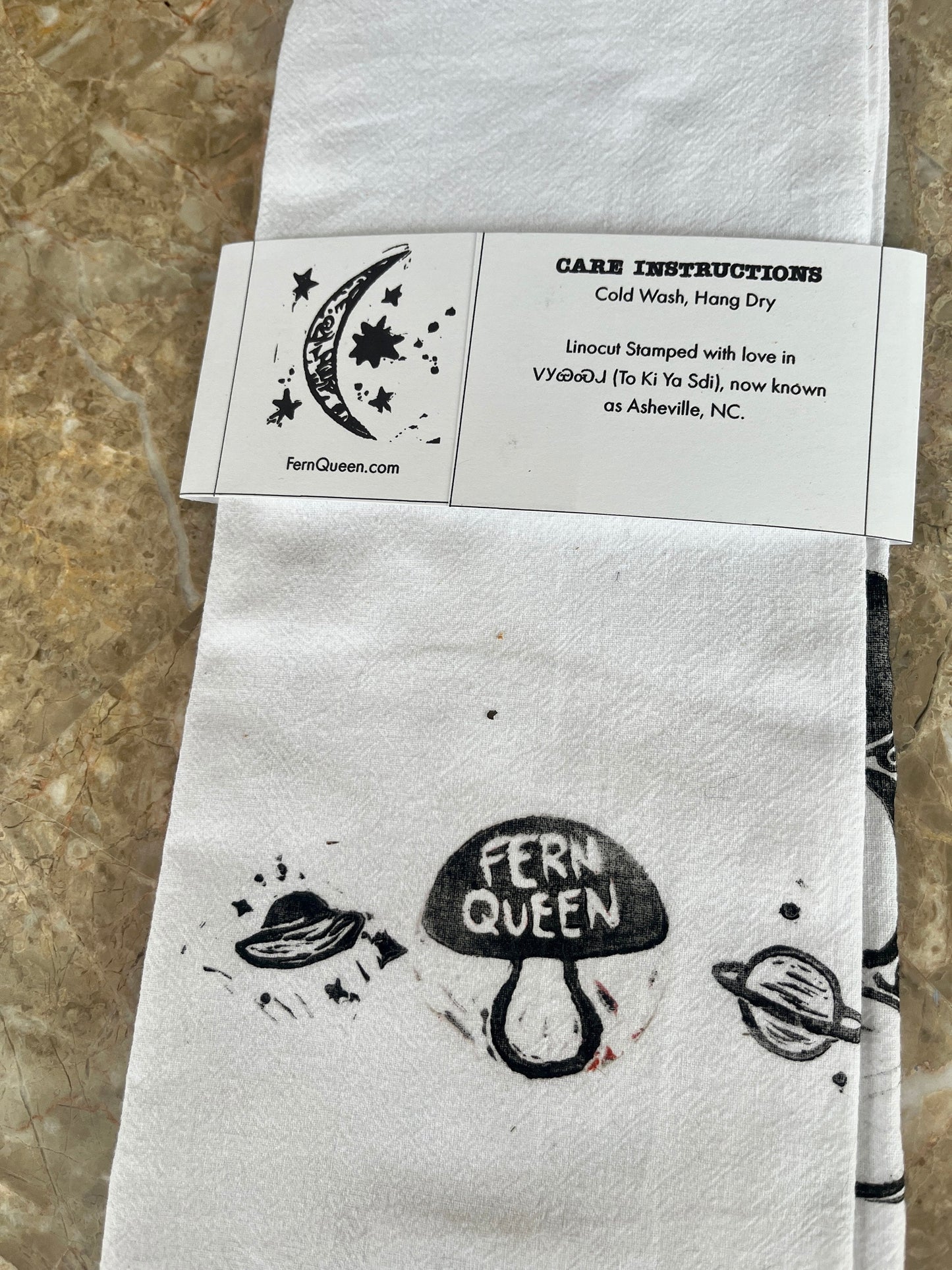 Sun and Moon Tea Towel Design