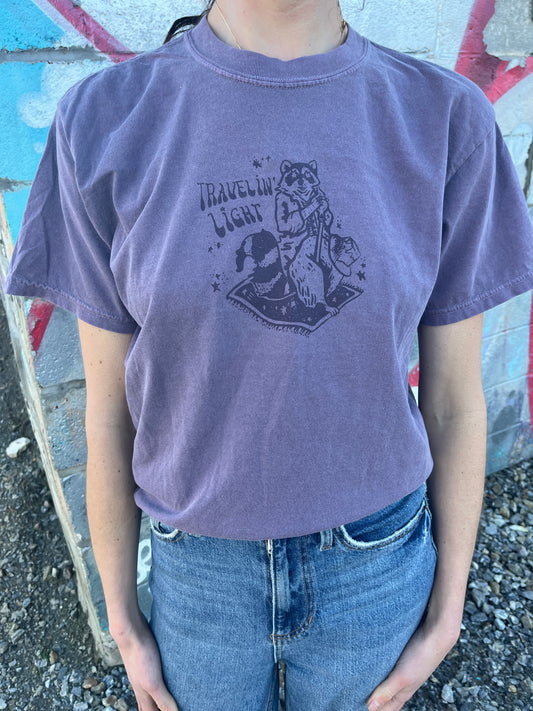Traveling Light - Raccoon Tshirt