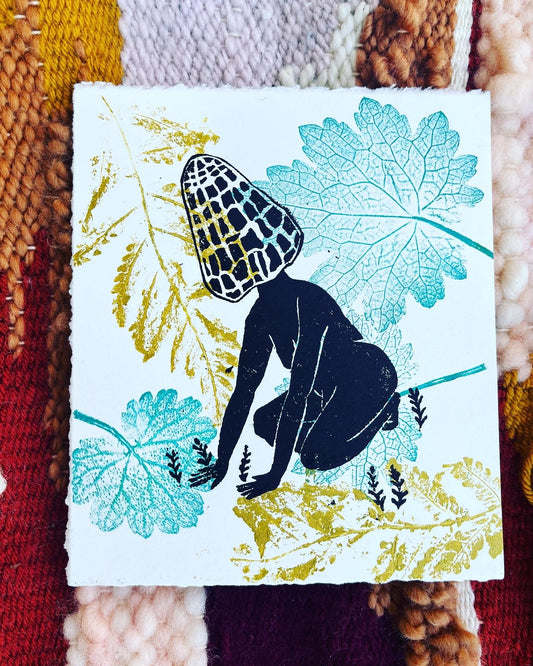 Fern Feels - Original Linocut and Monotype
