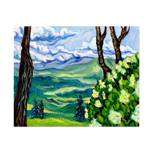 Summer Love Mountain Painting Art Print