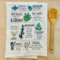 Kitchen Herb Tea Towel