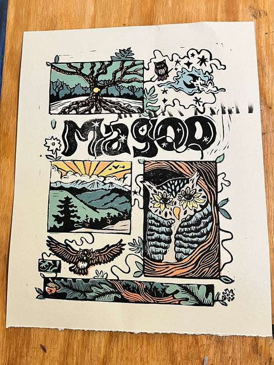 Magoo Linocut Posters - AP