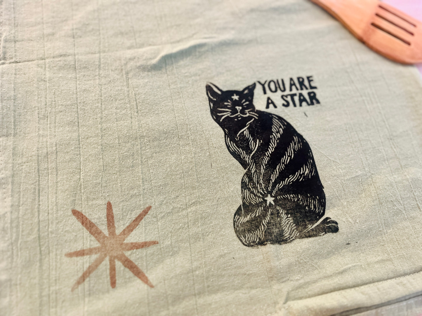 You Are A Star Kitty Cat Tea Towel