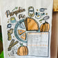 Pumpkin Pie Recipe Tea Towel