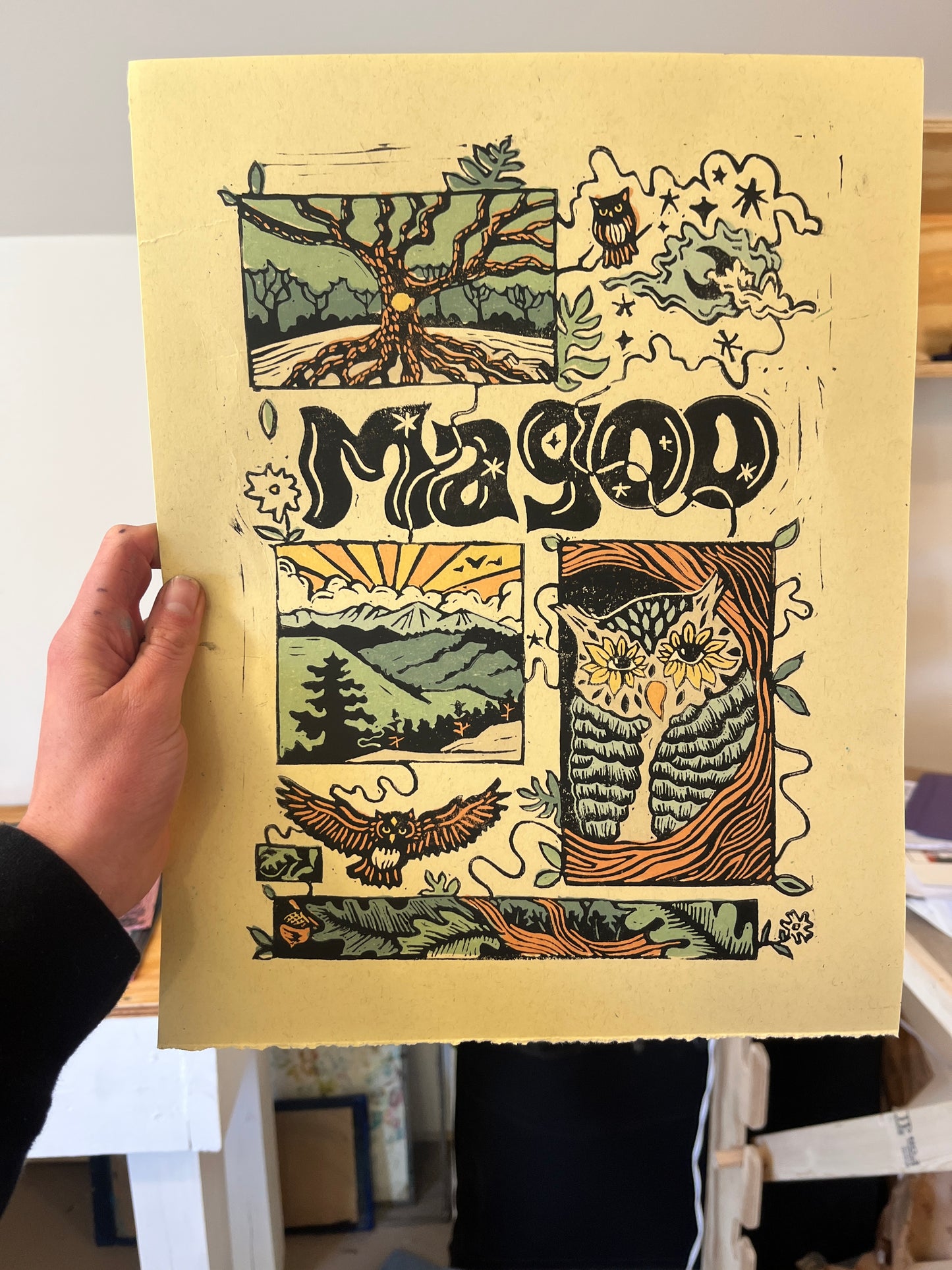 Magoo Linocut Posters - AP
