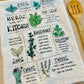 Kitchen Herb Tea Towel