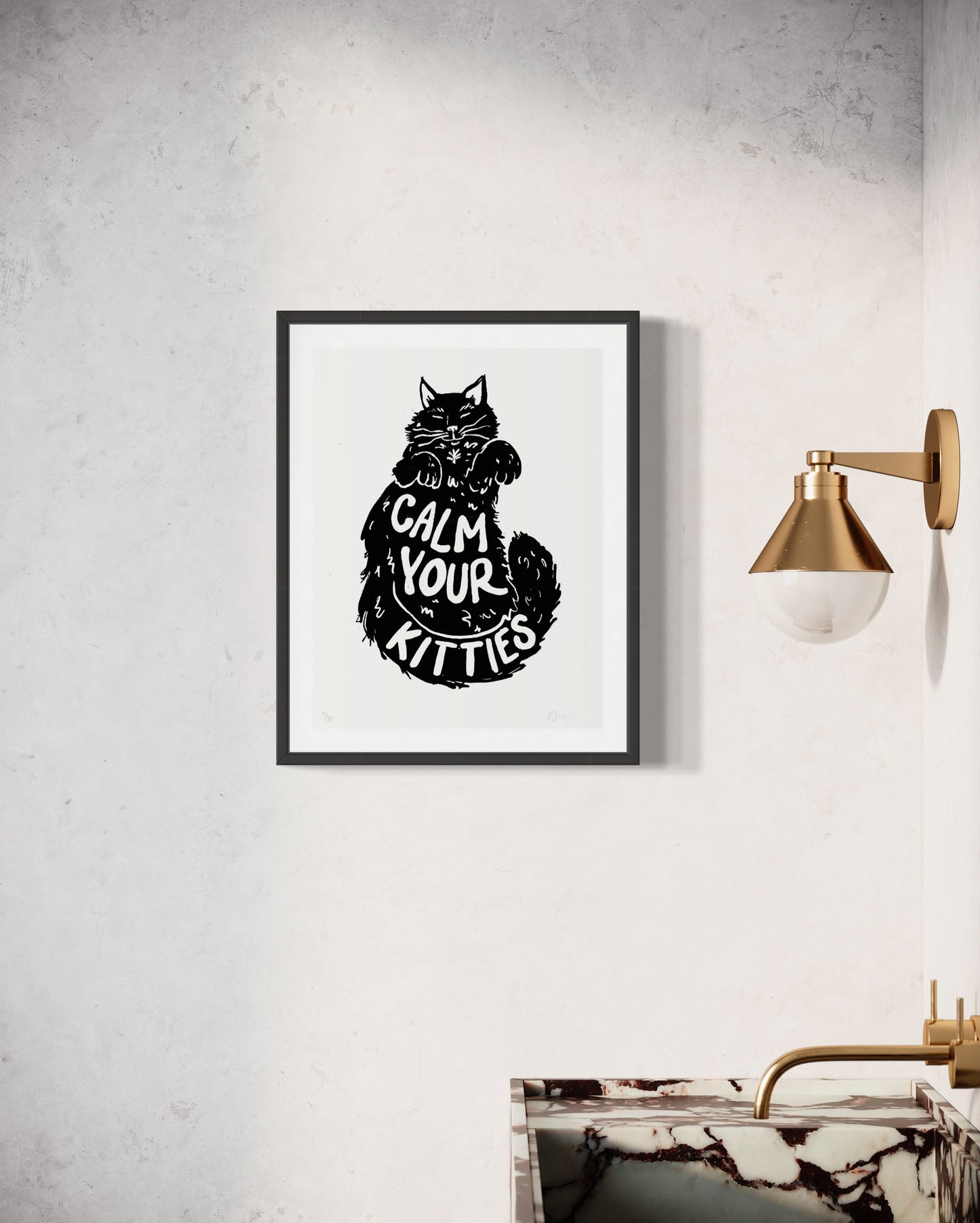 Calm Your Kitties - Screen Print