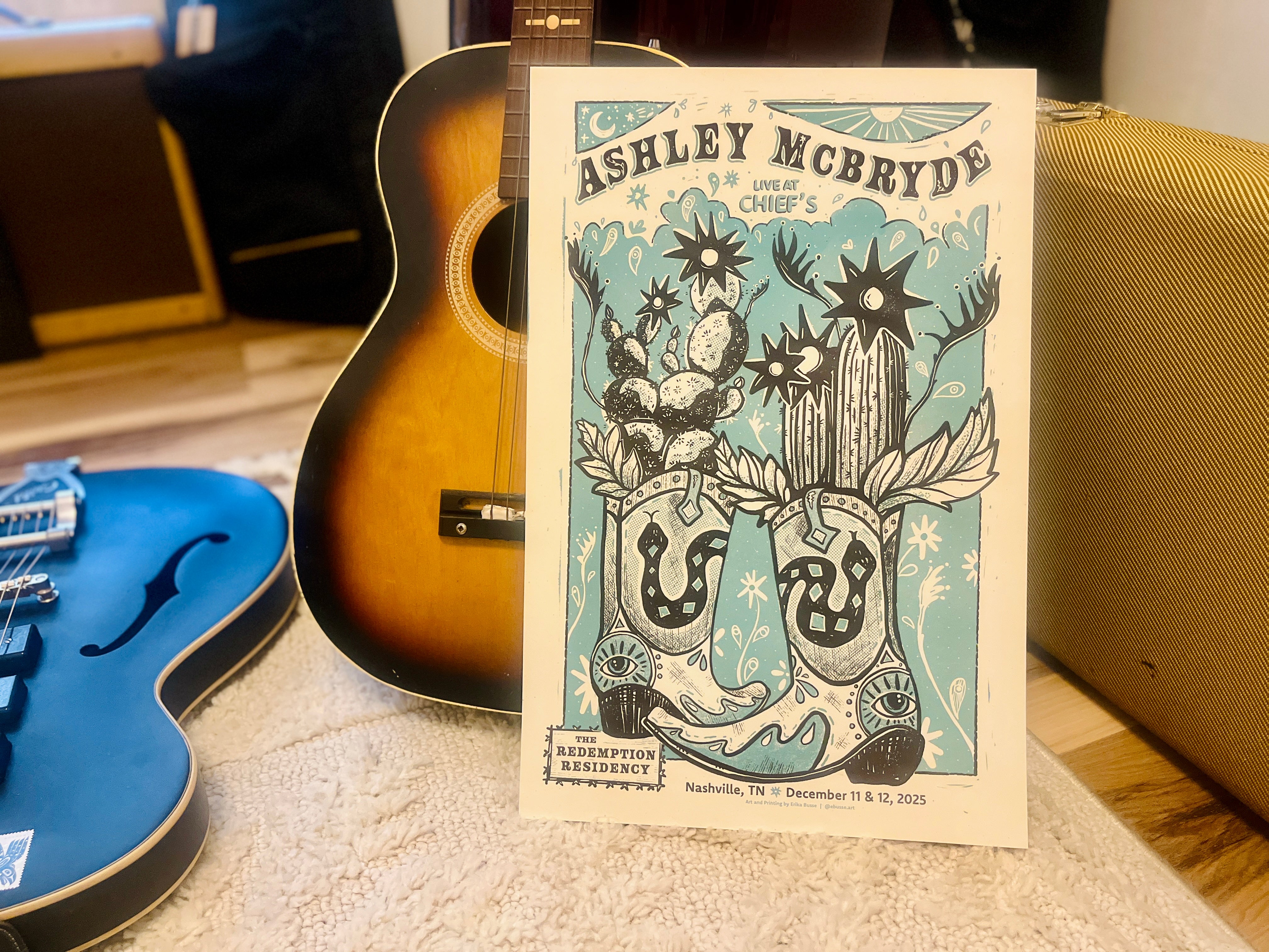 Ashley McBryde - 12/11-12 AP Posters – Erika Busse Art