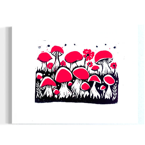 Different But Friends Linocut