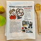 Nutmeg Ginger Apple Snaps Recipe Tea Towel