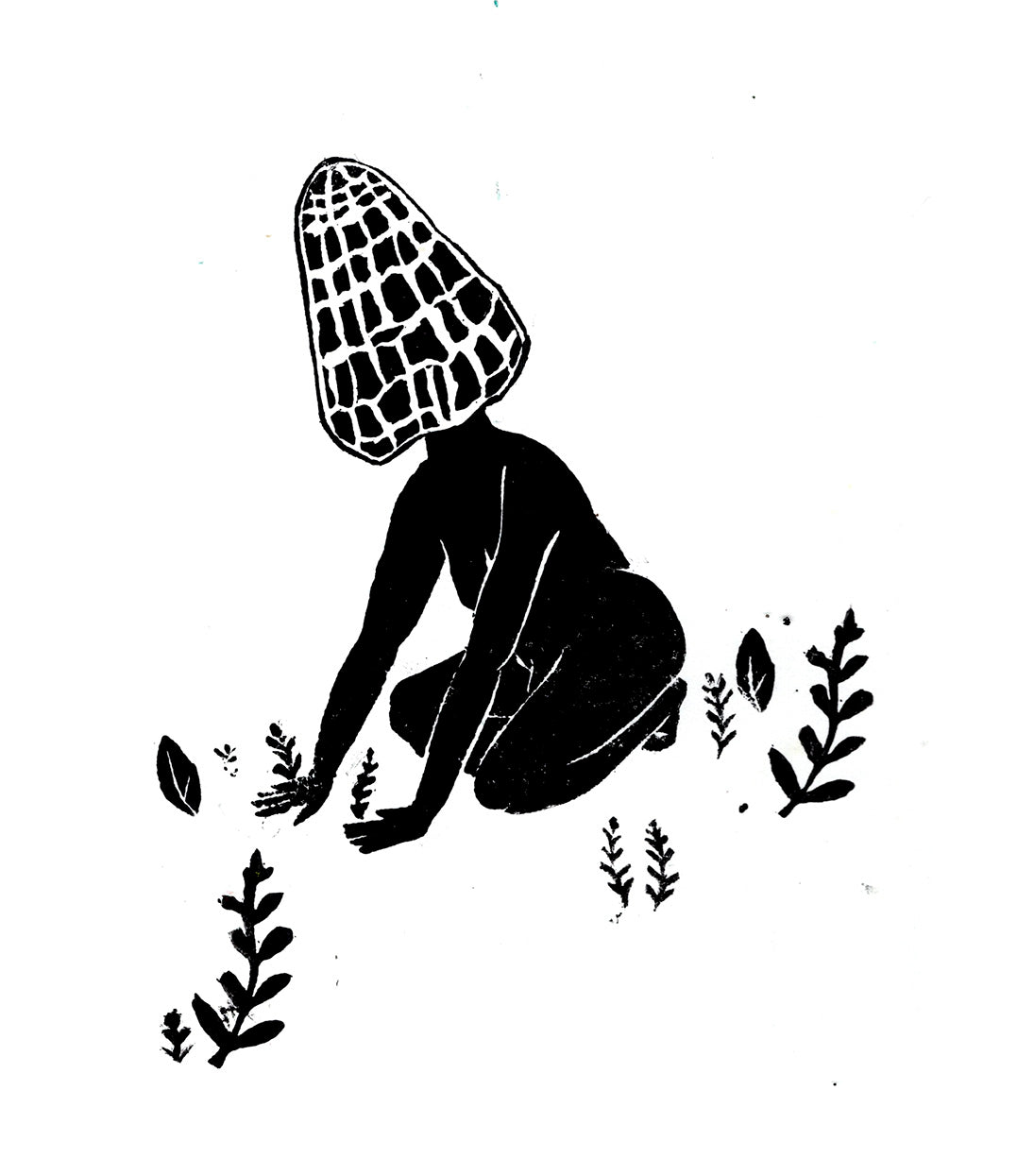 Fern Feels - Original Linocut