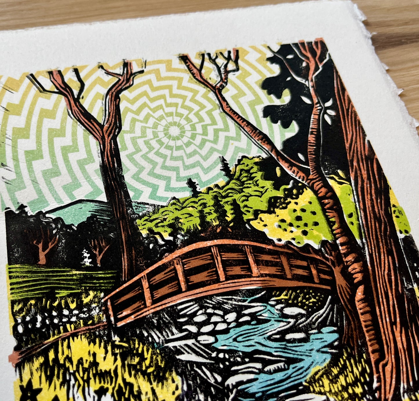 Spring Time Hope - original linocut