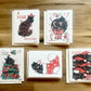 Holiday Cat Themed Card Set