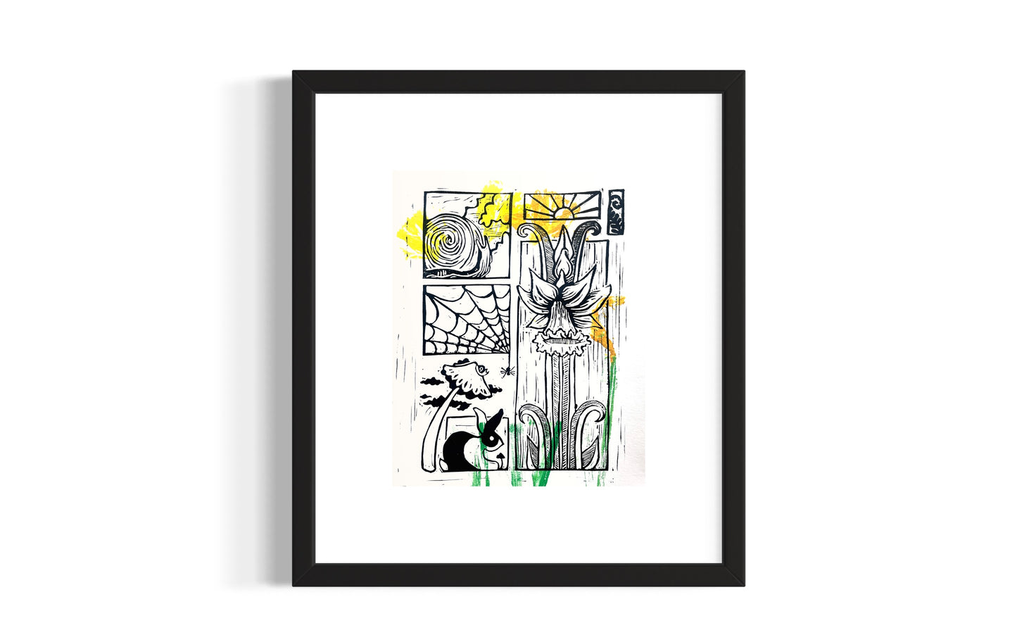 Spring to Life Linocut