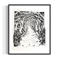 Forest Portal - Linocut