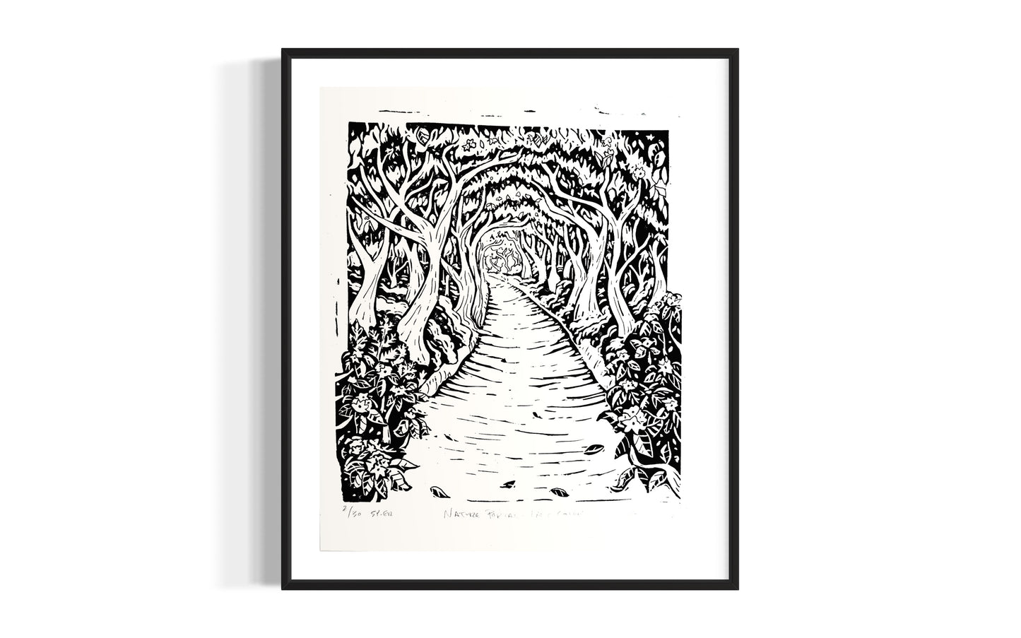 Forest Portal - Linocut