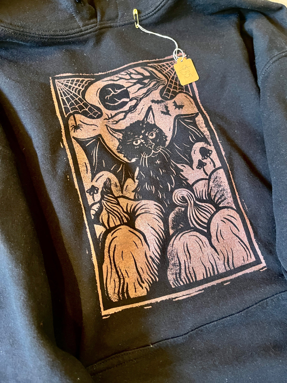 Halloween Cat Bat Shirt and Hoodie