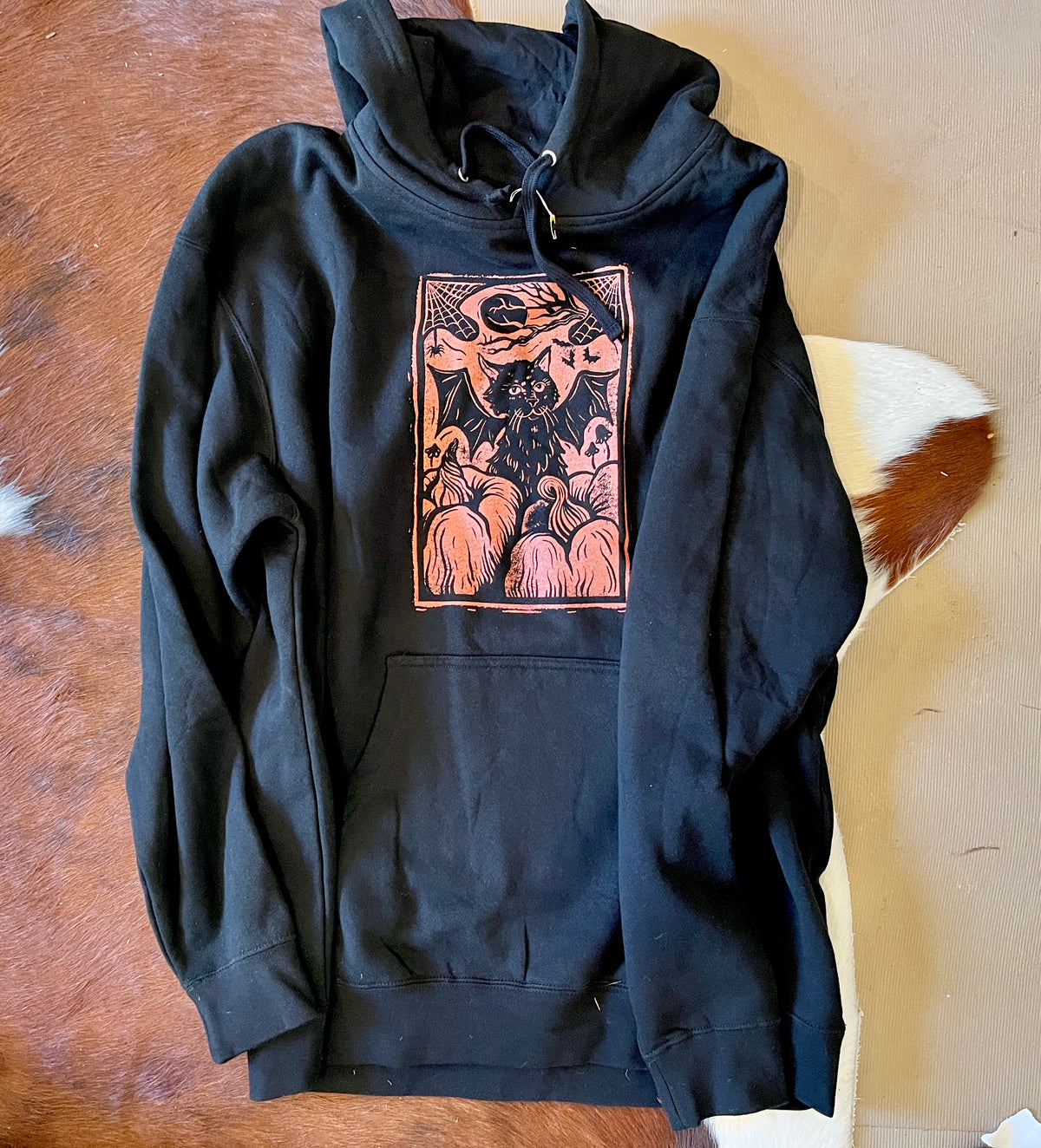 Halloween Cat Bat Shirt and Hoodie