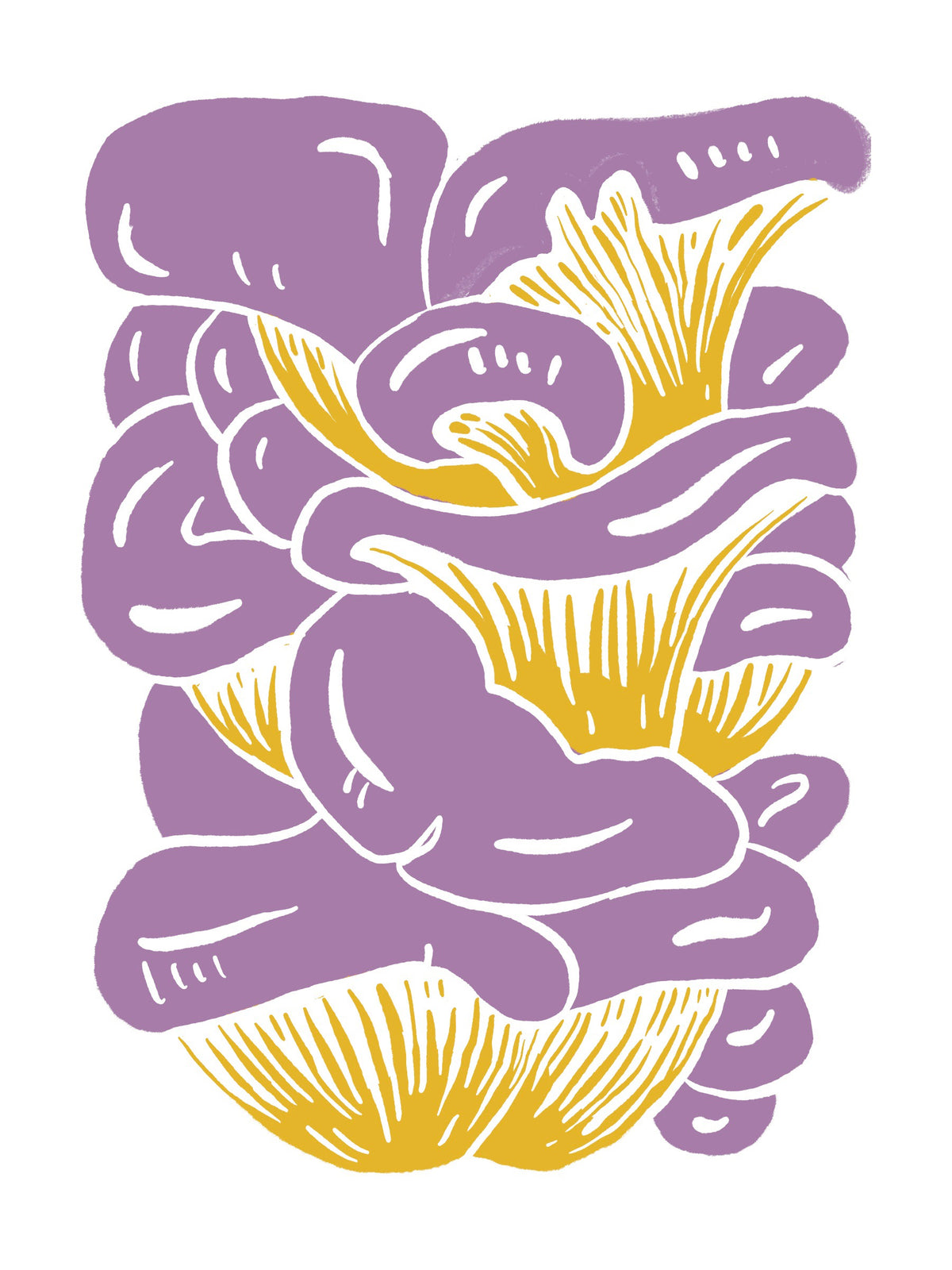 From the Garden Linocut and Recipe Snail Mail Club
