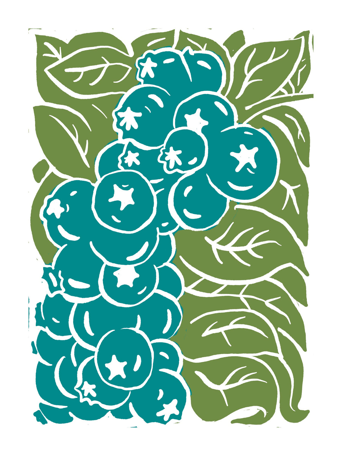 From the Garden Linocut and Recipe Snail Mail Club