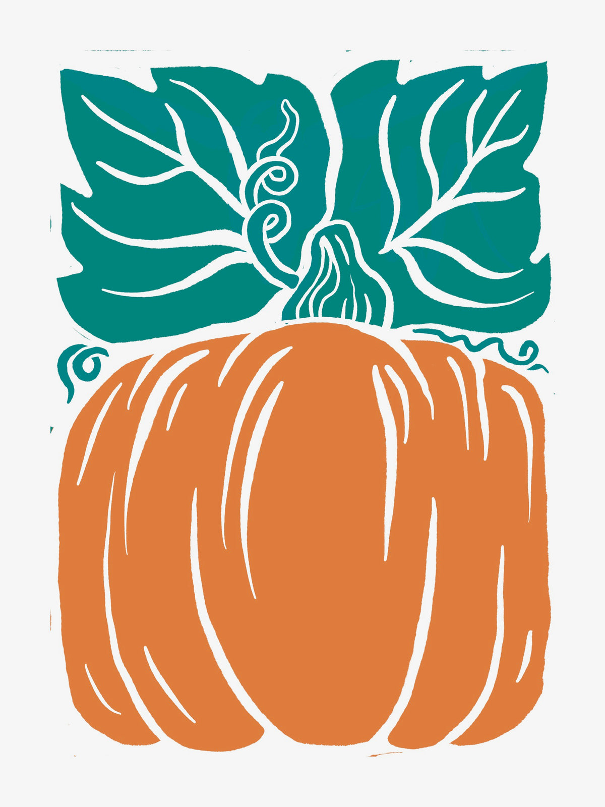 From the Garden Linocut and Recipe Snail Mail Club