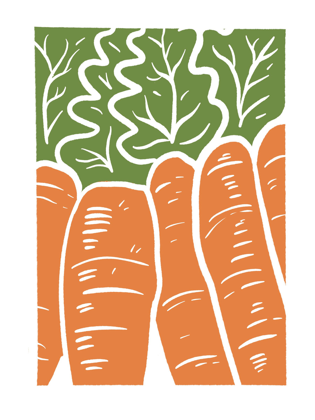 From the Garden Linocut and Recipe Snail Mail Club