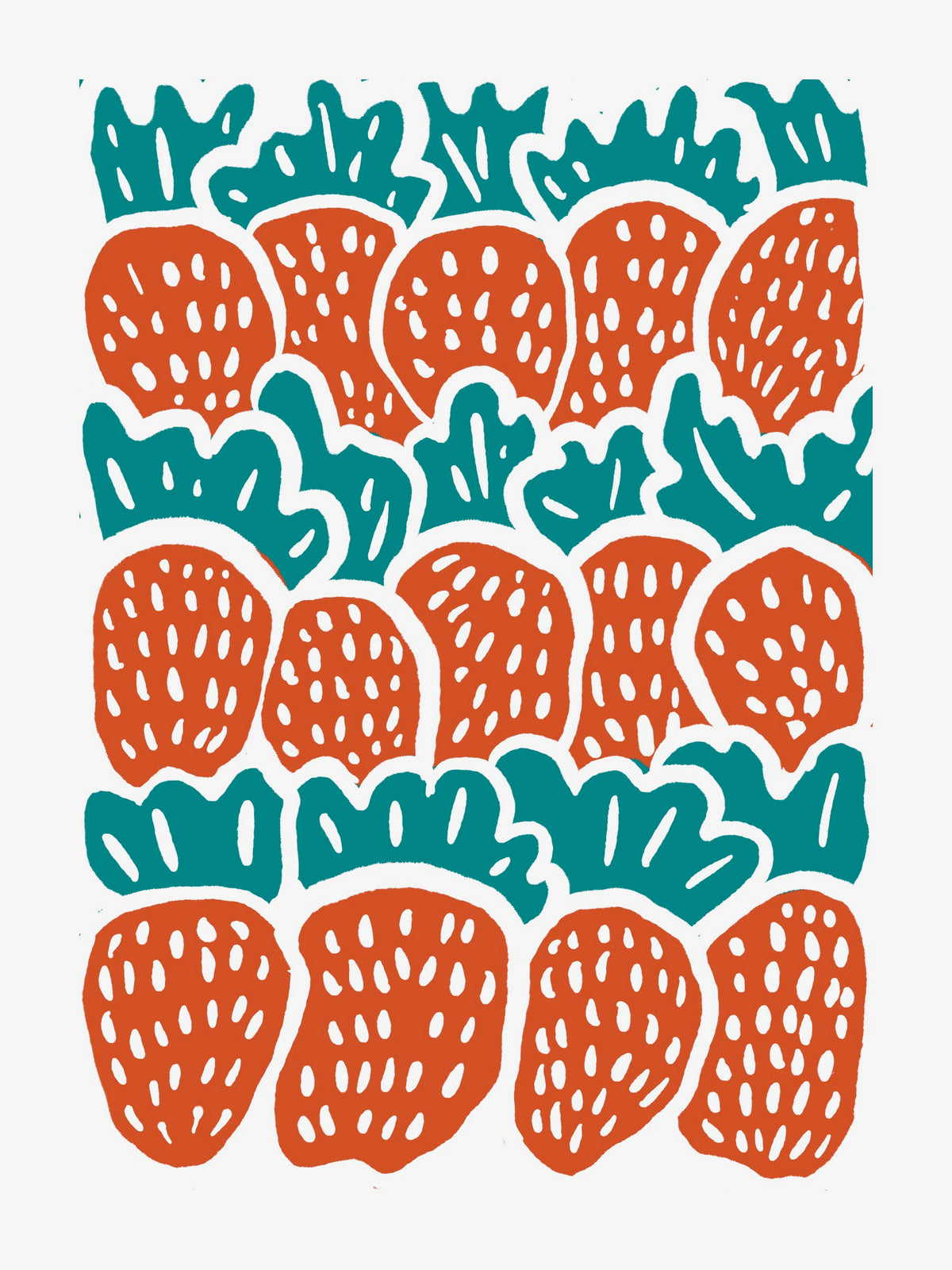 From the Garden Linocut and Recipe Snail Mail Club
