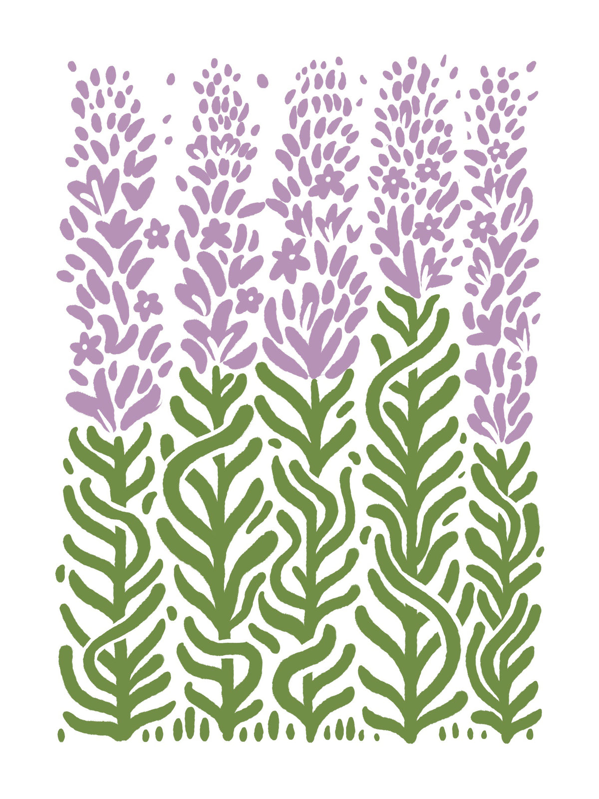 From the Garden Linocut and Recipe Snail Mail Club