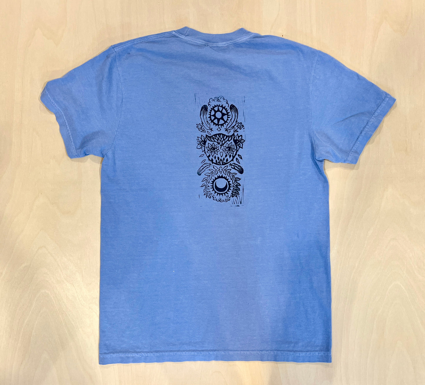 Owl Story Linocut T-Shirt
