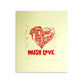 Mush Love - Original Linocut