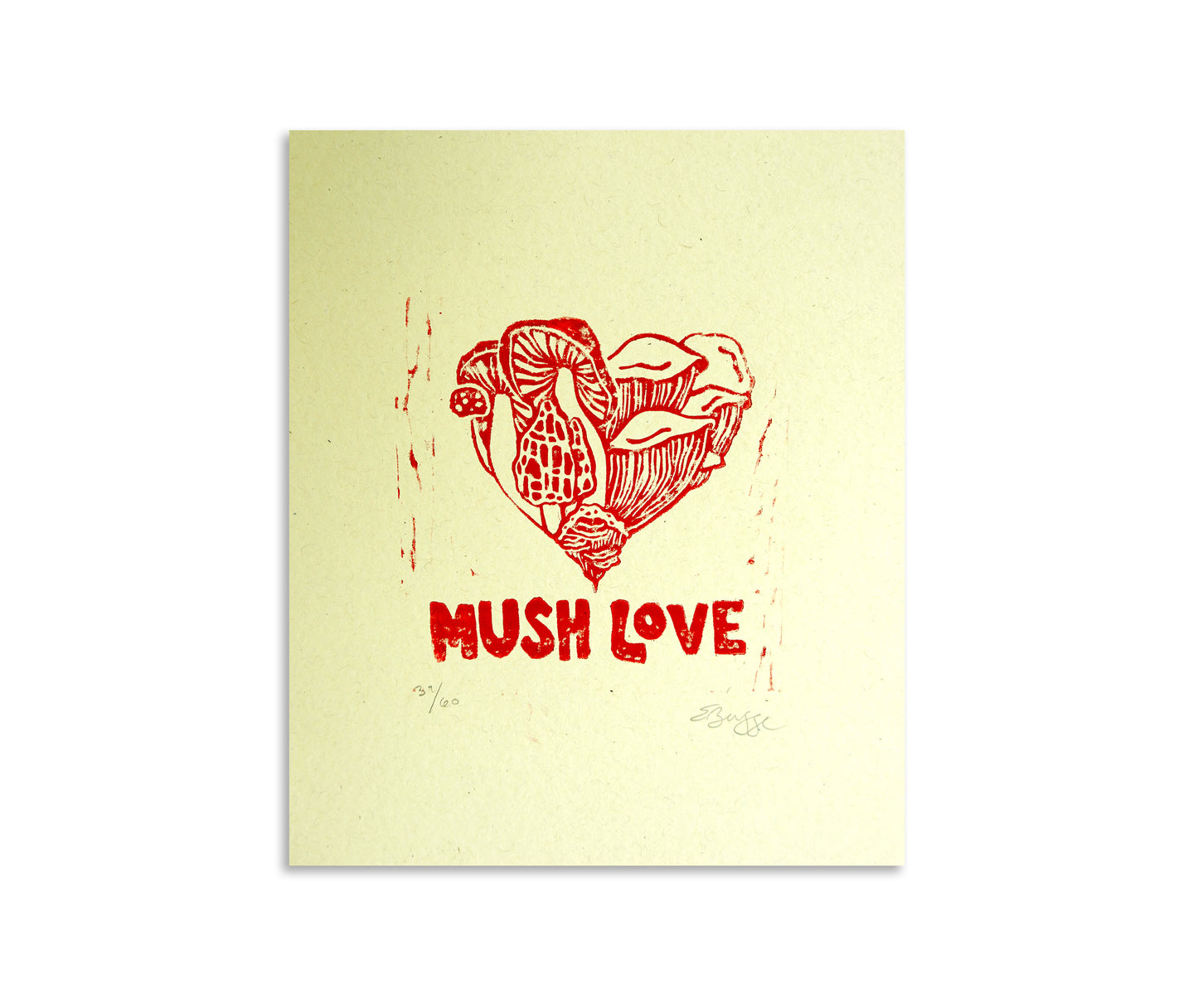 Mush Love - Original Linocut