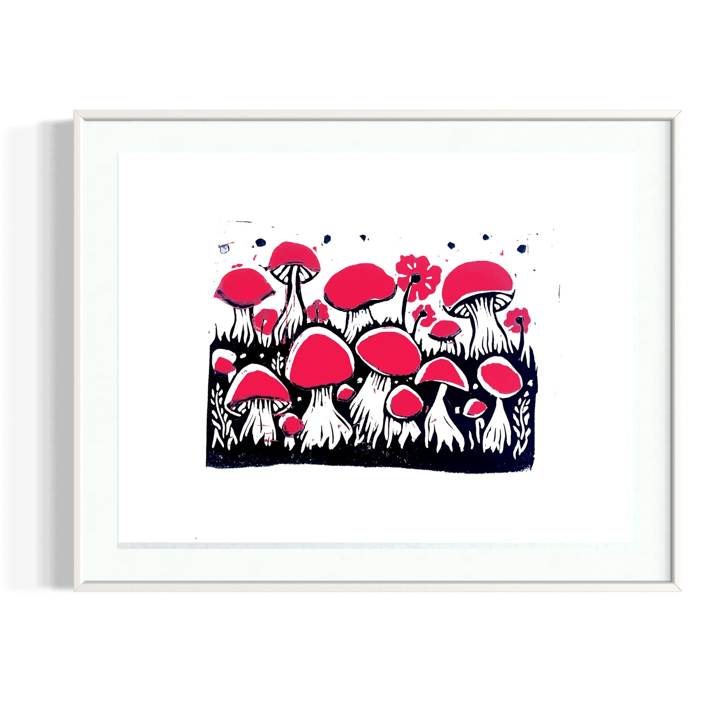 Different But Friends Linocut