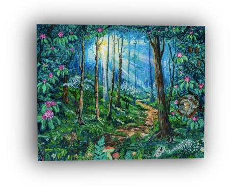 Sunlight Trail-Fine Art and Canvas Print