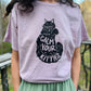 Calm Your Kitties T-Shirt with funny cat pun on botanical dyed oversized shirt, calming shirt, cat lover gift