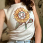 Peaceful Sunflower Ladies Crop Top Tank