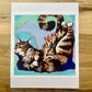 Cozy Corner Tabby Cat Painting Art Print