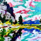 Gem Lake Colorado - Mountain and Water Landscape Painting - Art Print