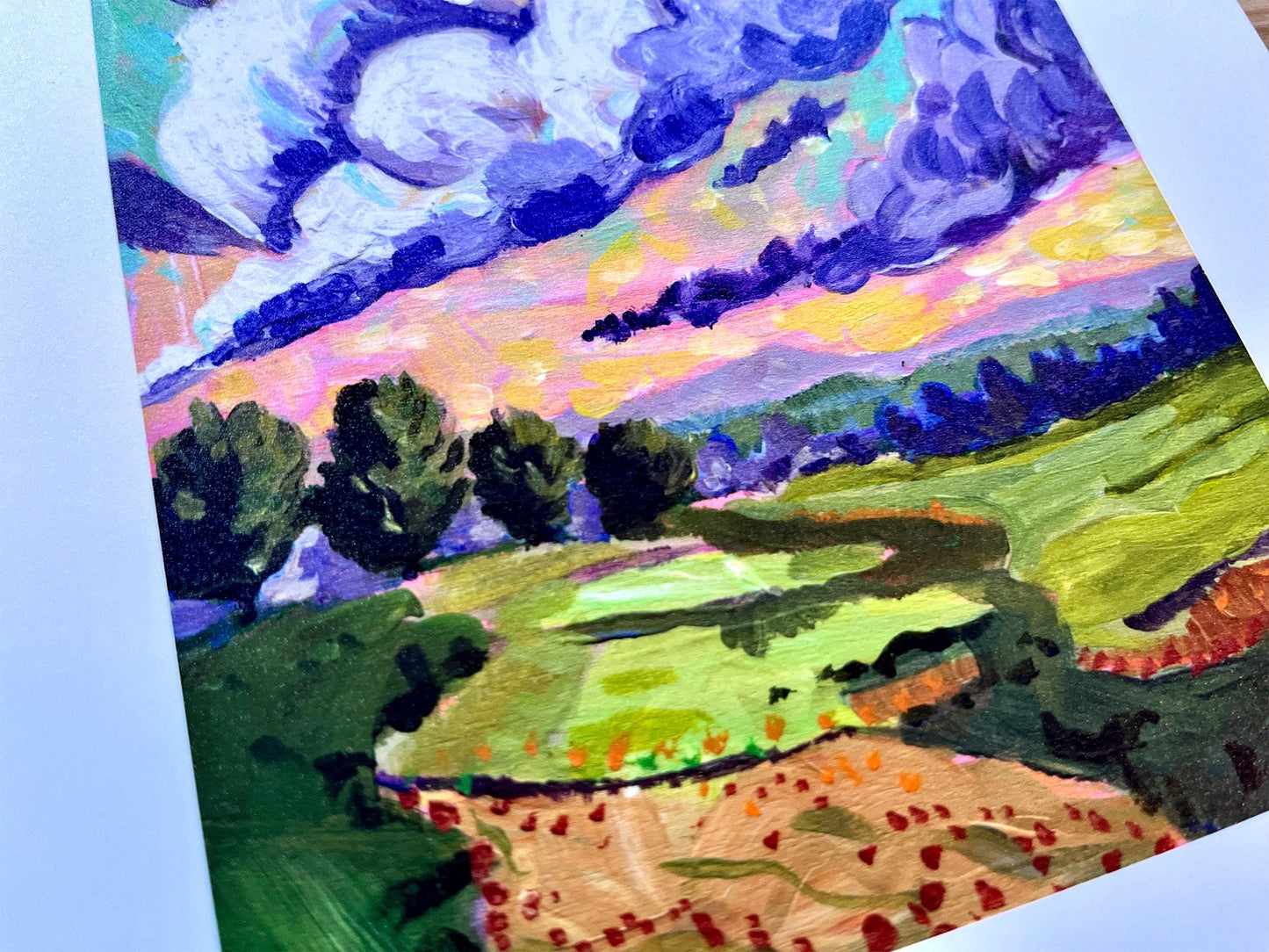 Stop and Appreciate the Clouds - Mountain and Cloud Landscape Painting - Art Print