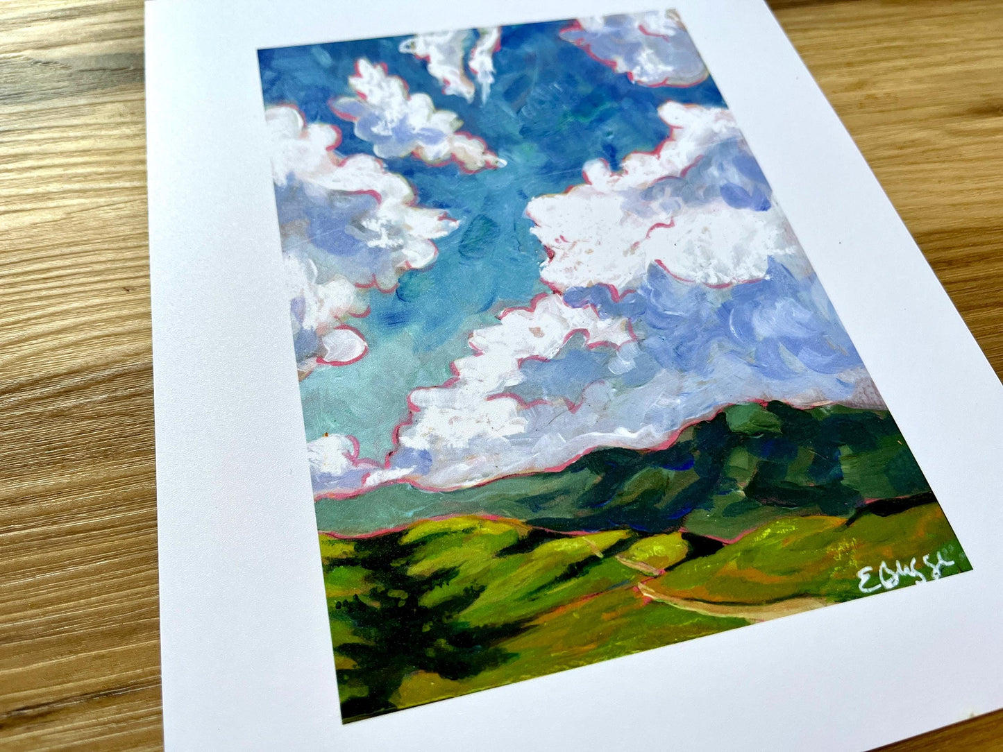 Cloud Shadows - Epic Mountain and Cloud Landscape Painting - Art Print