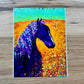 Tranquility Blooming - Horse and Flower Modern Painting - Art Print